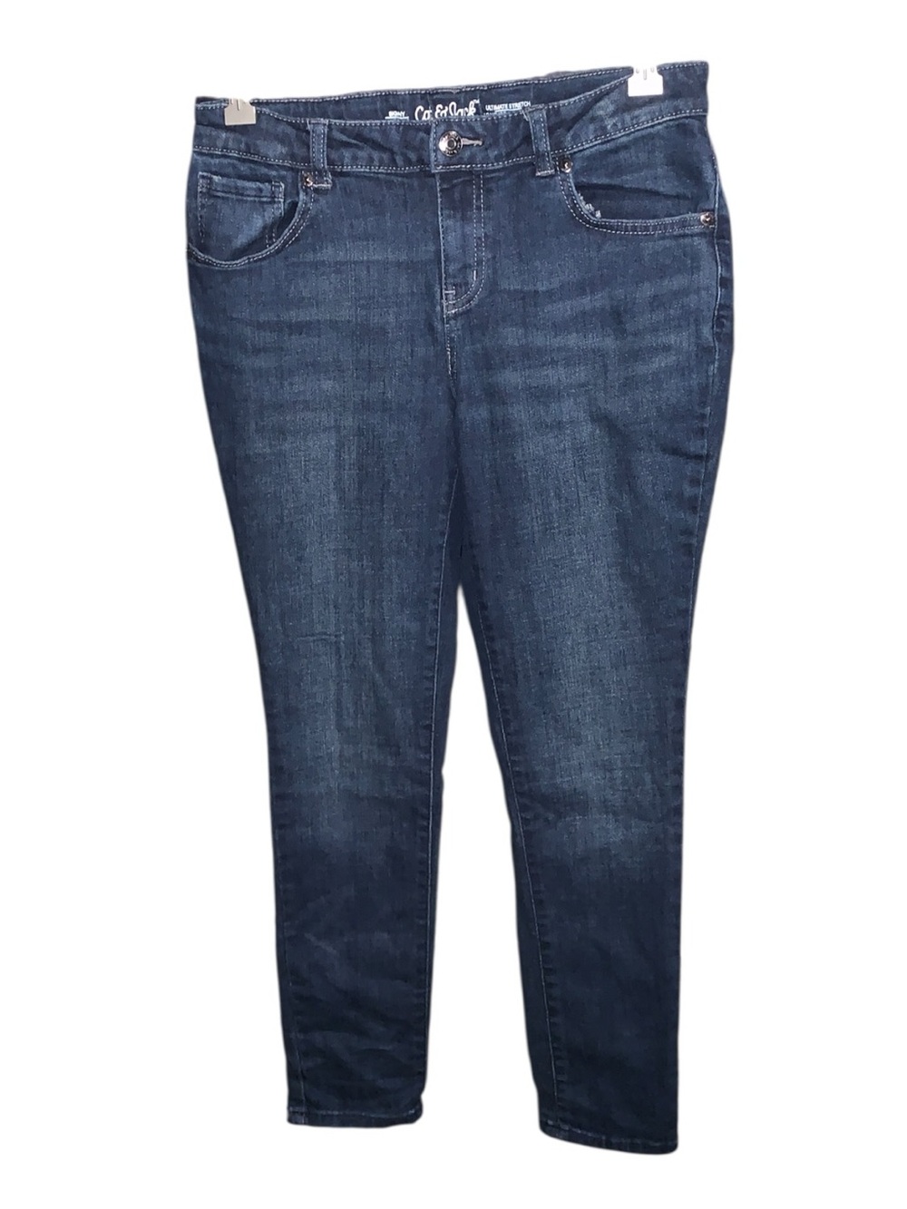 Cat & Jack Ultimate Stretch Dark Blue Skinny Jeans 14 Plus